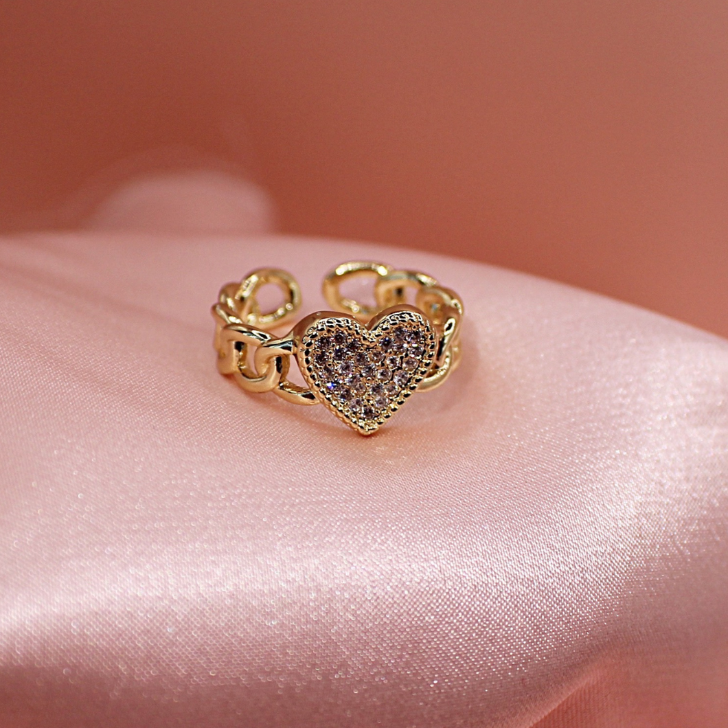 Chain Heart Ring