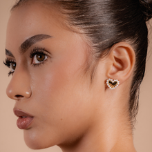 Load image into Gallery viewer, Pearl Hearts Earrings
