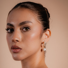 Load image into Gallery viewer, Zircon &amp; Pearl Earrings
